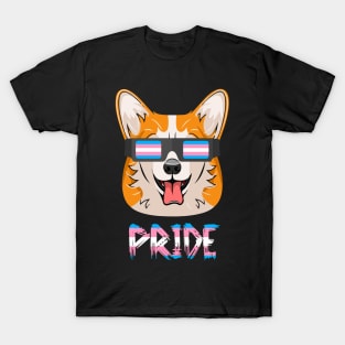 Corgi Transgender Flag Lgbt T-Shirt